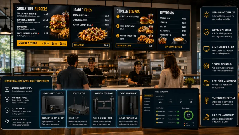 The Ultimate Commercial Display Setup Guide for Digital Menu Boards