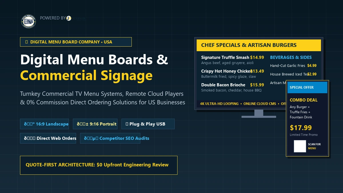 DigitalMenuMaker digital menu board and digital signage solutions